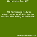 J.K Rowling and Fred - harry-potter photo