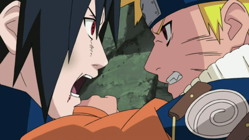 naruto vs sasuke episode first fight