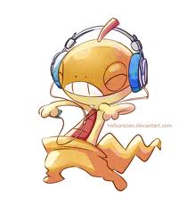  Scraggy LOVES to ROCK OUT!
