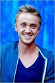 Tom Felton throws out the first pitch of the Chicago Cubs and Houston Astros game held at Wrigley  - tom-felton photo