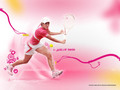 wta - Justine Henin in Pink Ribbon wallpaper