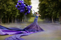 Beauty in violet - daydreaming photo