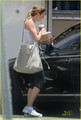 Cameron Diaz carries a cup of coffee and a cardboard box while out with beau Alex Rodriguez  - cameron-diaz photo