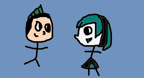  Duncan and Gwen stick figures