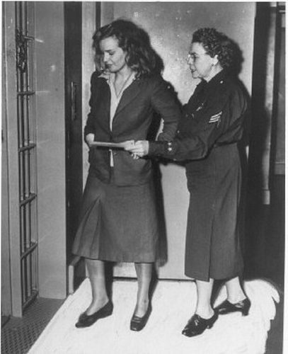  Frances Farmer after being arrested in 1943.
