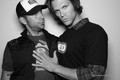 Jared& Zachary Levi at NERD  HQ- Comic Con 2011 - supernatural photo