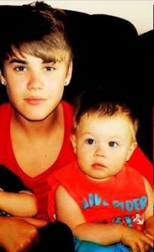  Justin and his little bro.