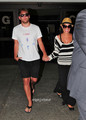 Lea Michele and Boyfriend Theo Touch Town at LAX, Jul 24 - lea-michele photo