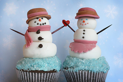 Snowman Cupcake Ideas 2011 Christmas is near at this point and depending