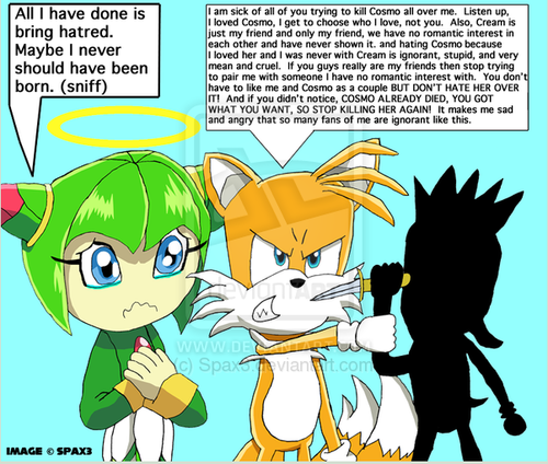  Tails says not to hate Cosmo