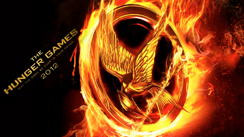  'The Hunger Games' Movie Poster karatasi za kupamba ukuta