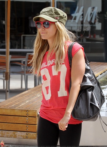 Ashley - Arriving at the Equinox gym in West Hollywood - July 27, 2011