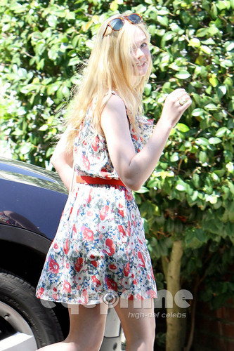  Elle Fanning out in Studio City, July 27.