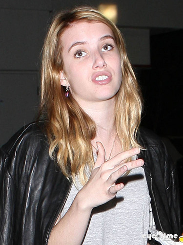 Emma Roberts grabs a burger at in-and-out in Hollywood, July 27. 