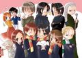 Harry Potter Group - harry-potter-anime photo