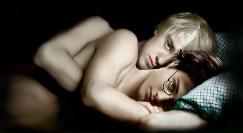  photo of Harry & Draco in lit :O
