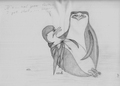 Private dying in Skipper's wings... - penguins-of-madagascar fan art