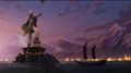 Statue of Aang in United Republic's harbor - avatar-the-legend-of-korra photo