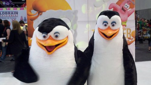  The Penguins of Madagascar at Comic Con 2011
