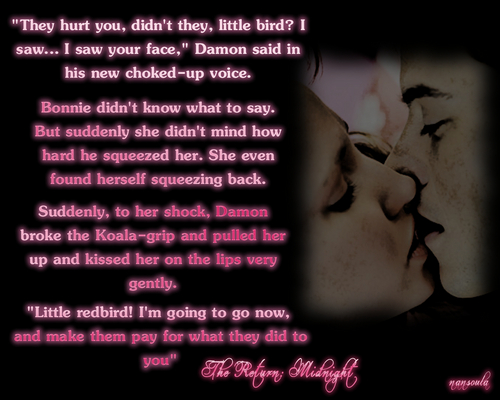  The Return: Midnight Damon & Bonnie kiss