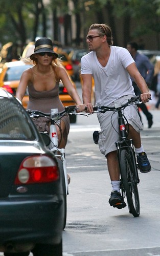  Blake Lively and Leonardo DiCaprio biking in NYC (July 30).