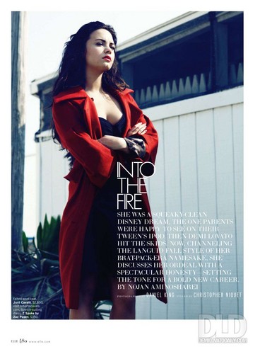  Demi - Magazine Scans - Elle Magazine - September 2011