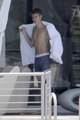 Justin Bieber Relaxing By A Pool In Miami - justin-bieber photo