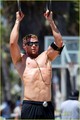Kellan Lutz shows off his ripped muscles as he goes shirtless for a workout on Wednesday  - kellan-lutz photo