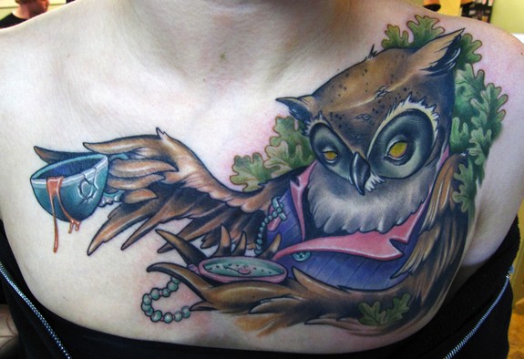 Tattoo Symbols - Popular Tattoo Owl and Motifs -023