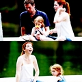 With the Family in a park - alyson-hannigan photo