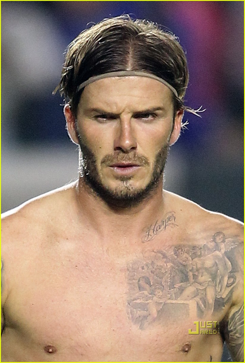 Beckhams Chest Tattoo