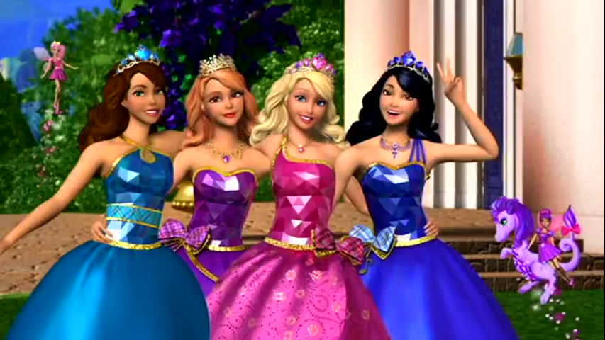 4 barbie friends