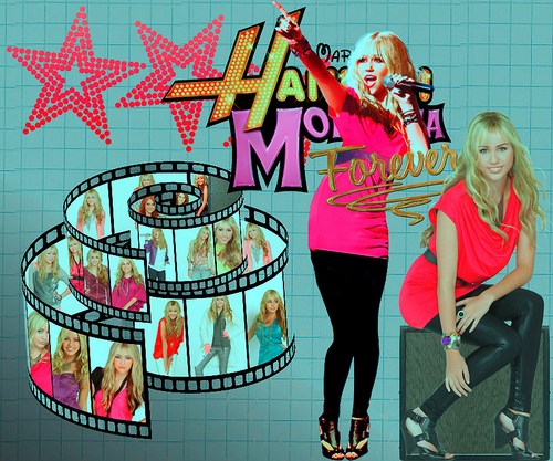  Hannah Montana Awesome karatasi za kupamba ukuta