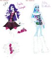 MH Spectra and Abbey - monster-high fan art