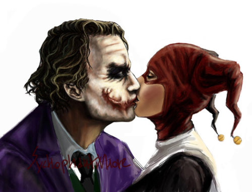 Mad Kiss - The Joker and Harley Quinn Fan Art (24326580) - Fanpop