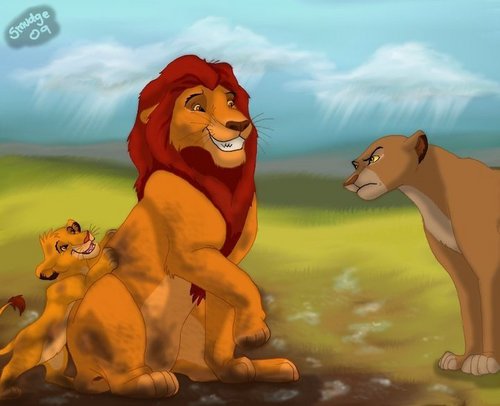 Mufasa,Sarabi and Simba