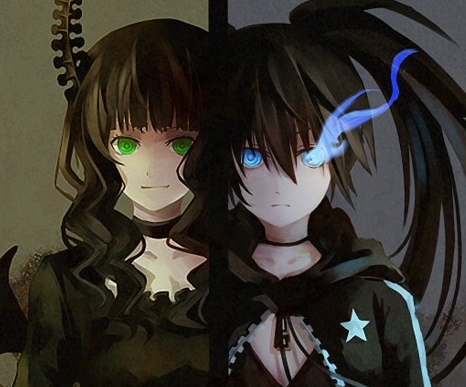  black rock shooter and dead master