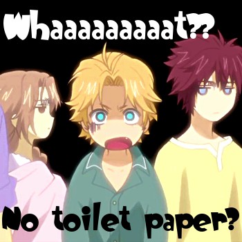 waaaat??!!! No toilet paper???