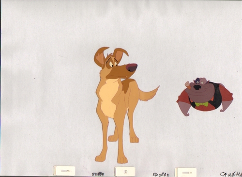  All Dogs Go To Heaven animatie Production Cel