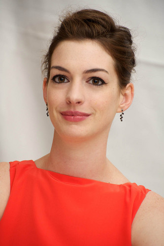  Anne Hathaway: “One Day” Press Conference in New York, August 9
