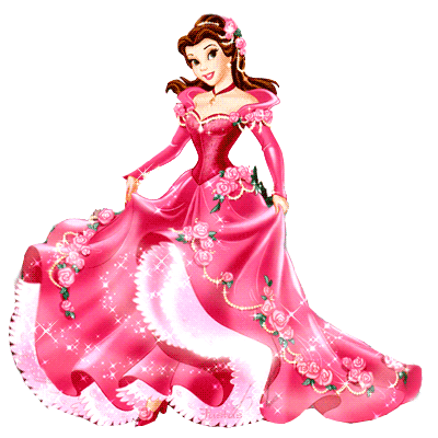 belle disney princess pink dress