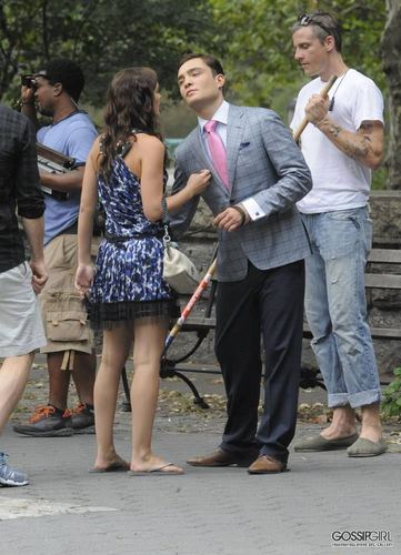 lebih of Ed and Leighton on set - August 9th, 2011
