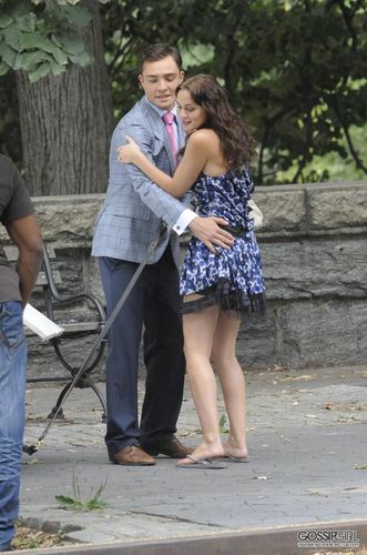  lebih of Ed and Leighton on set - August 9th, 2011