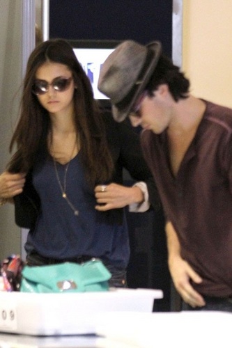  Nina - Walking at LAX Airport with Ian - August 08, 2011