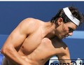 Rafa has big breast but weird hair - tennis photo