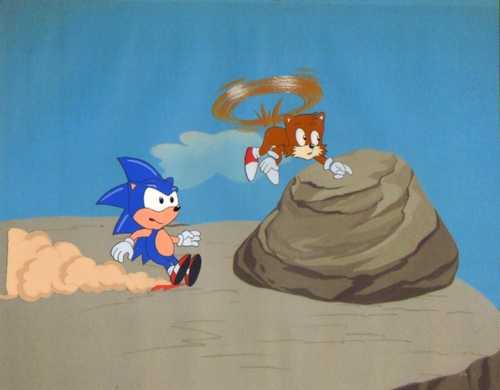 Sonic the Hedgehog Animation Cel