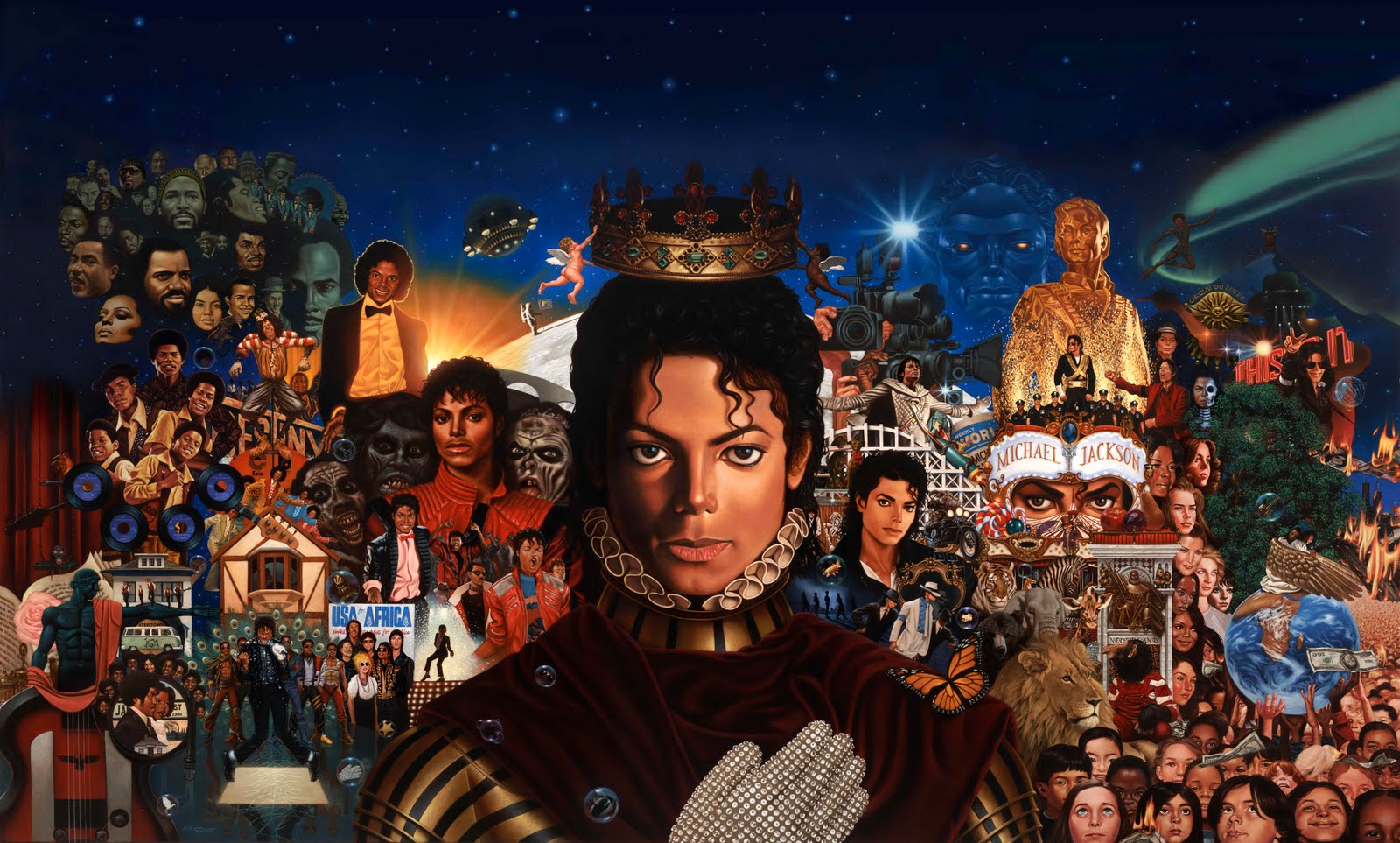 Michael the album all mj's albums in one picture