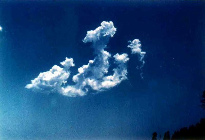 Allah In Clouds