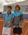 Adam Pavlasek with long hair - tennis photo