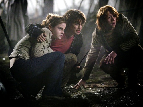 Harry, Ron and Hermione Wallpaper